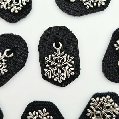 Taschenanhänger Schneeflocken